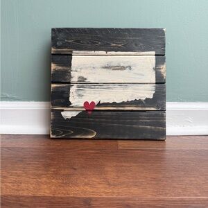 Rustic Wooden Connecticut Wall Art